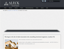 Tablet Screenshot of aleckassociates.co.uk